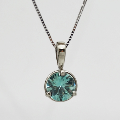 Blue Zircon Pendant Treasure