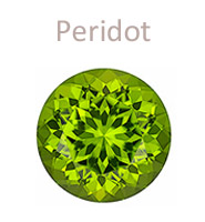 peridot gemstone green august birthstone