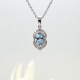Allison Kaufman Aquamarine and diamond pendant