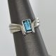 Indicolite Blue Tourmaline Ring in 14Kt White Gold