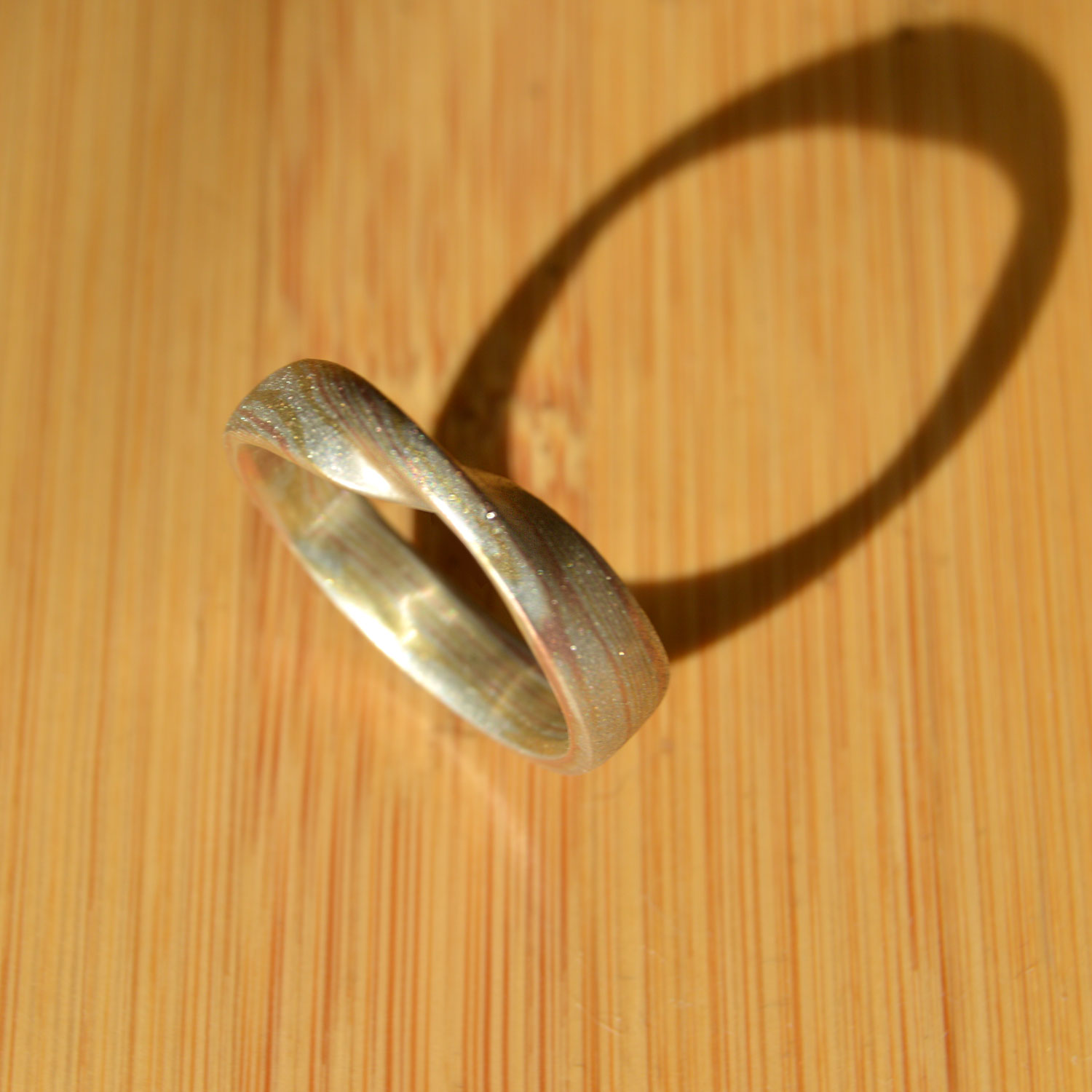 Silver Diamante & Pearl Twisted Ring in 2023