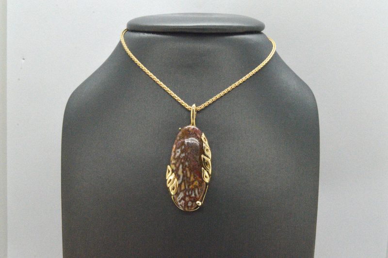 Dinosaur Bone in 14kt gold