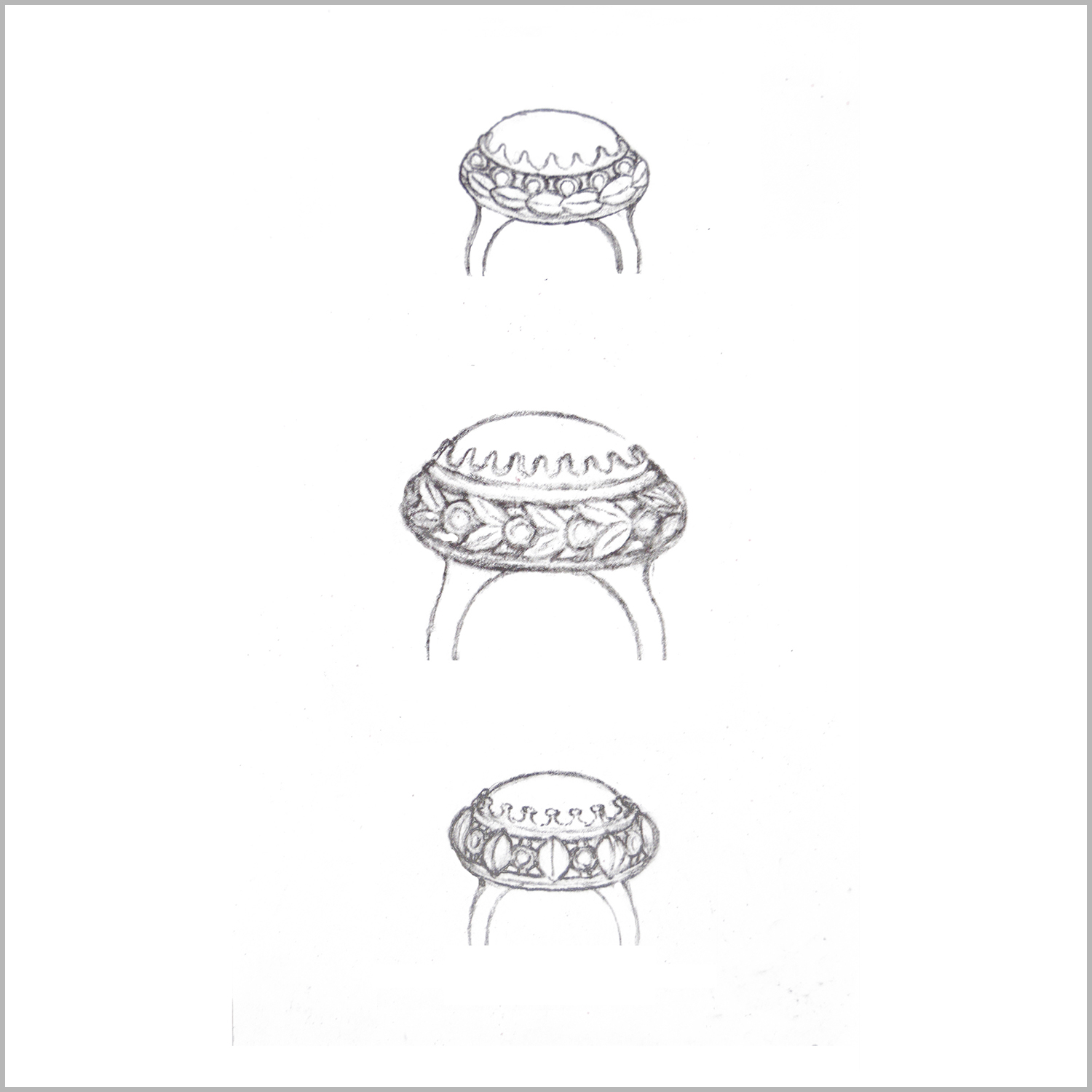 4_Sketches for Crown Ring_Border