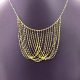 14ky gold multistrand chain necklace