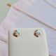 Opal earrings in 14KR designed by Morgan's Treasure