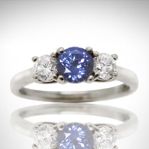 Ceylon Sapphire and Diamond Ring