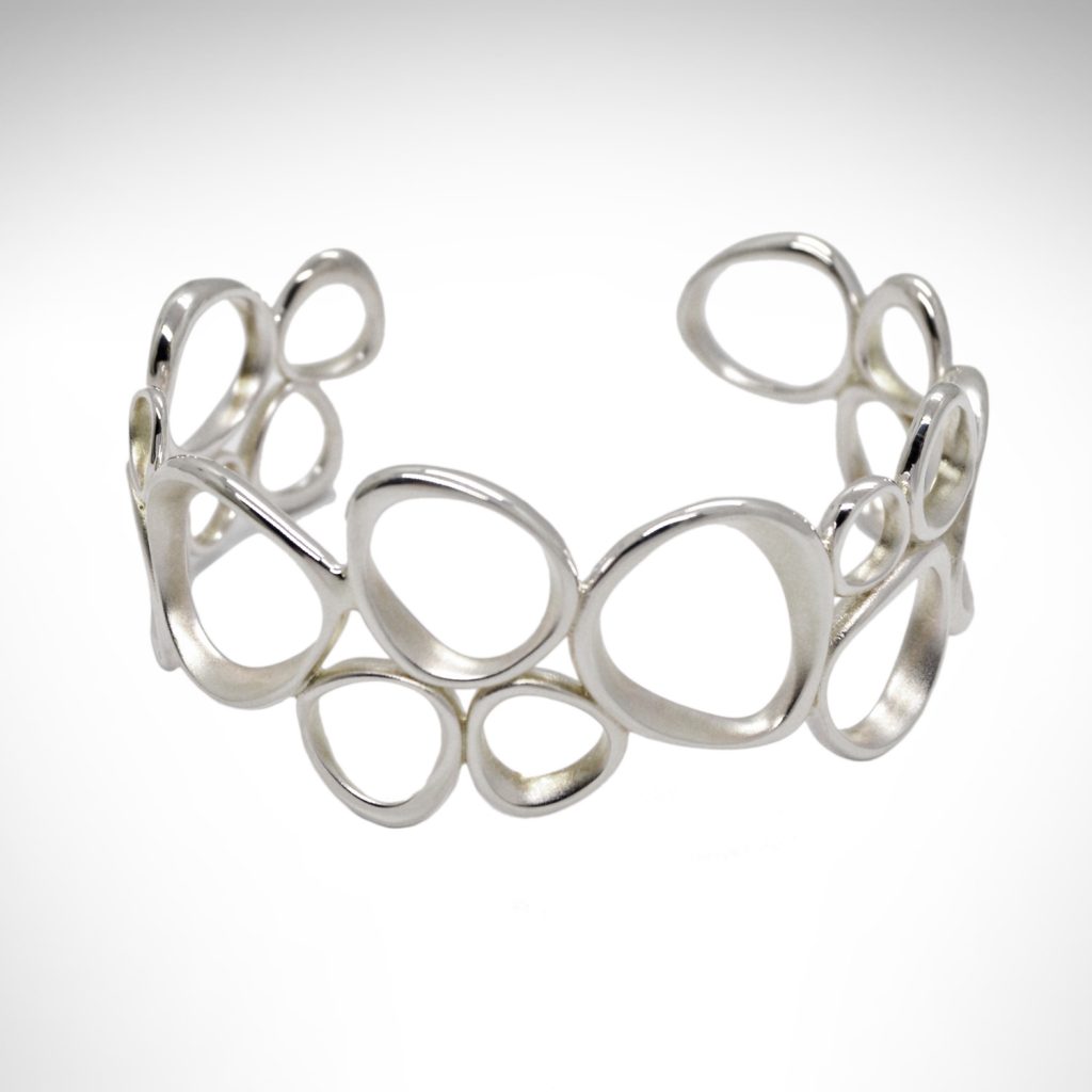 kit heath cuff bracelet sterling silver modern style satin finish
