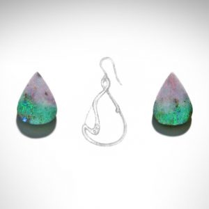 Sketch for Boulder Opal Earrings