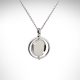 Empire Revival Round Spinner Necklace designed by Kit Heath in Sterling silver